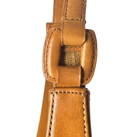 Fossil 1954 Leather Short Shoulder Bag Purse Small Tan Boho - Picture 6 of 8